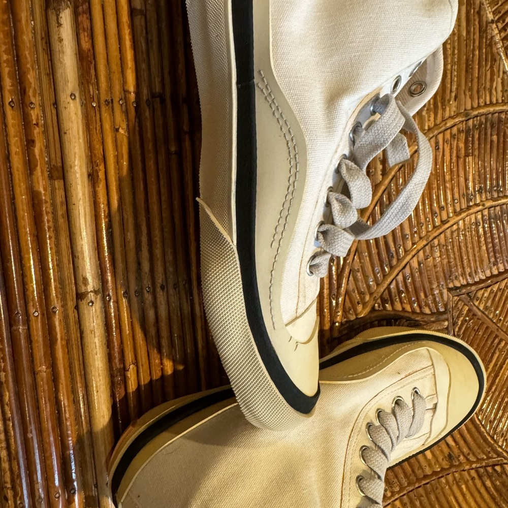Distressed and scuffed up Acne Sneakers